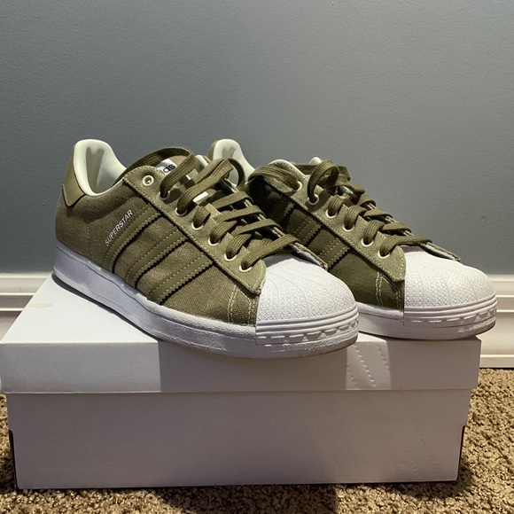 Adidas Superstar (Olive Green) - Picture 1 of 6